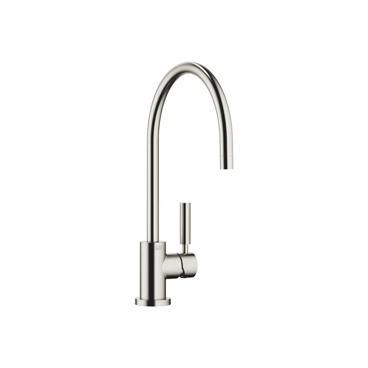 Kitchen Faucet TARA CLASSIC Deck Mount Mixer 1 Lever ADA Brushed Platinum Swivel 360DEG 1 Hole 1.5 Gallons per Minute - Frankwebs