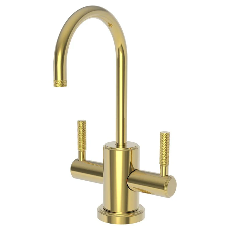 Water Dispenser Muncy Hot and Cold 2 Lever Gooseneck French Gold PVD - Frankwebs