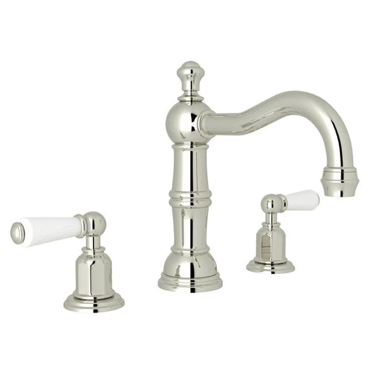 Lavatory Faucet Edwardian 6-15-3/4 Inch Spread 2 Lever English Bronze 1.2 Gallons per Minute Swivel Column Spout - Frankwebs