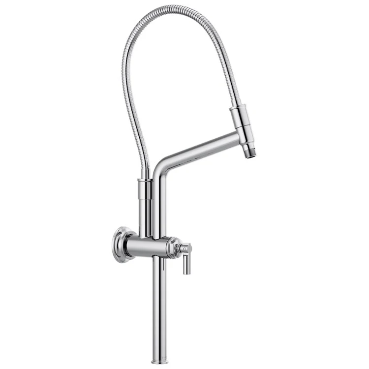 Shower Arm Universal Showering Slide Bar with Flange Matte Black 10-7/16 Inch 1/2