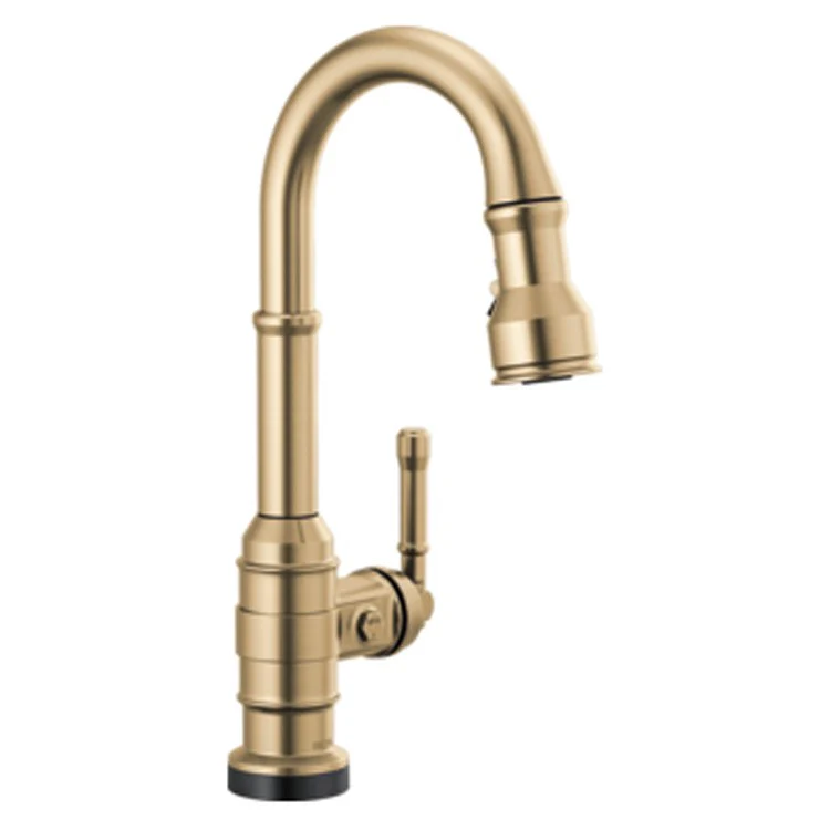 Prep Faucet Broderick 8 Inch Spread 1 Lever WaterSense ADA Arctic Stainless High Arc Gooseneck Pull Down 360 Degree Swivel 1 Hole Touch2O - Frankwebs