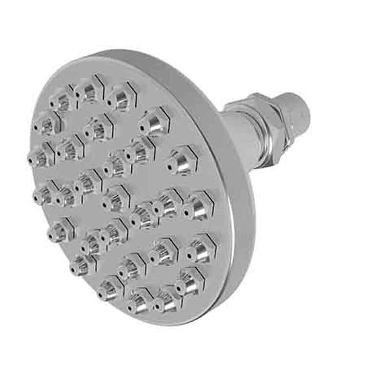 Showerhead Newport Bath 1 Function Satin Brass PVD 4-15/16 Inch 1.8 Gallons per Minute 29 Jets - Frankwebs