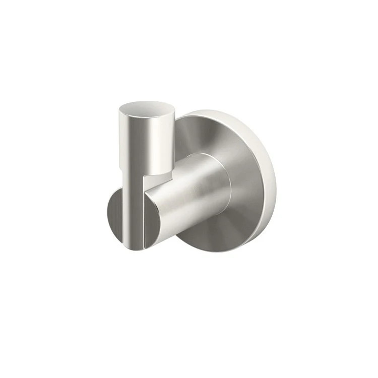 Robe Hook Channel Single Satin Nickel 2-7/8 Inch 2-3/20 Inch Wall Mount Metal - Frankwebs