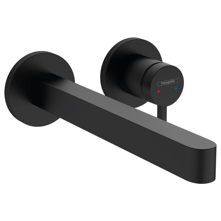 Faucet Trim Finoris Concealed 1 Lever Matte Black ADA Fixed - Frankwebs