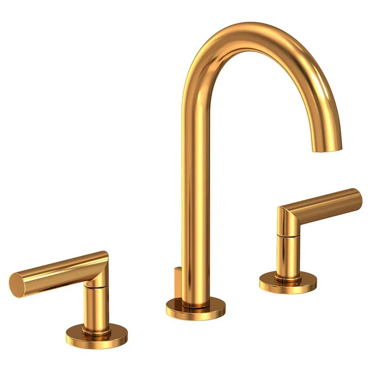 Lavatory Faucet Pavani Widespread 8 to 20 Inch Spread 2 Lever ADA Midnight Chrome 1.2 Gallons per Minute Brass Spout Height 6-1/8 Inch - Frankwebs