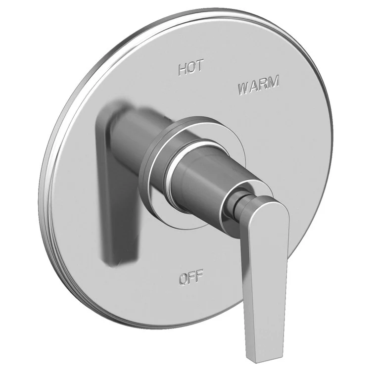 Pressure Balance Valve Trim Dorrance Round 1 Lever Midnight Chrome ADA Depth 3-1/6 Inch - Frankwebs