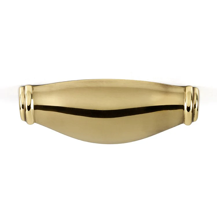 Pull Charlie's Cup Satin Brass 3 Inch 3-3/8 Inch 1 Inch - Frankwebs