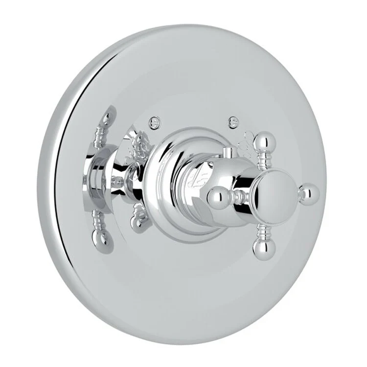 Thermostatic Trim Less Volume Control 1 Cross Satin Nickel 3/4 Inch 12 Gallons per Minute - Frankwebs