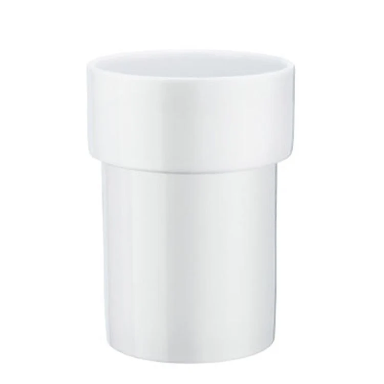 Tumbler Xtra Spare White Porcelain 2-1/6 x 2-1/6 x 4 Inch - Frankwebs