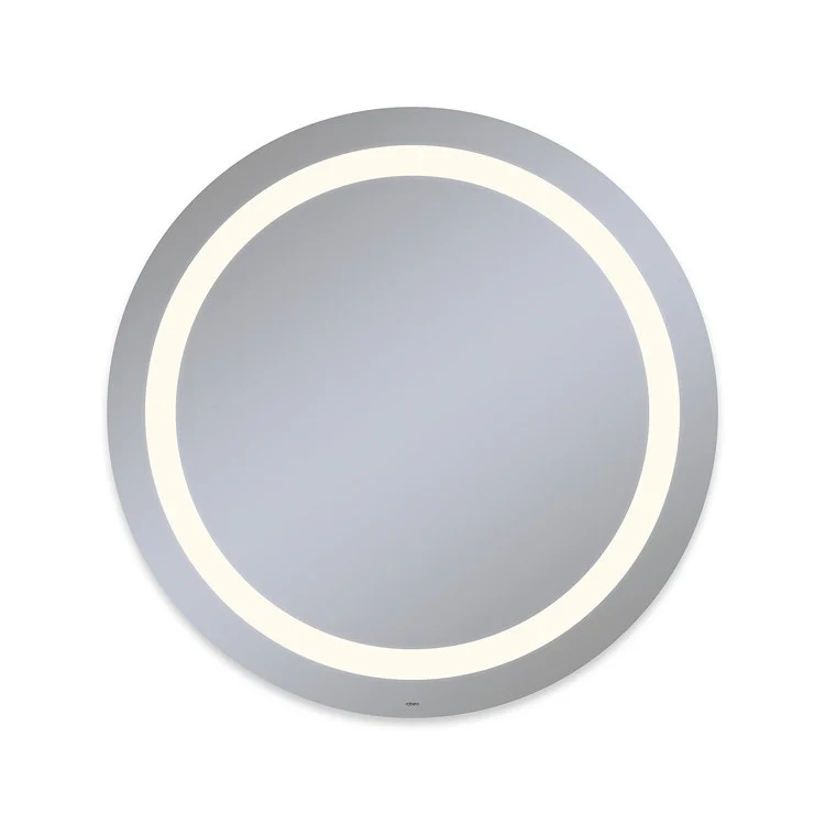 Bathroom Mirror Vitality Inset Light Pattern Circle 40DIA Inch Wall Mount Defogger Included and Color Temperature 3000 Kelvin Warm White Light - Frankwebs