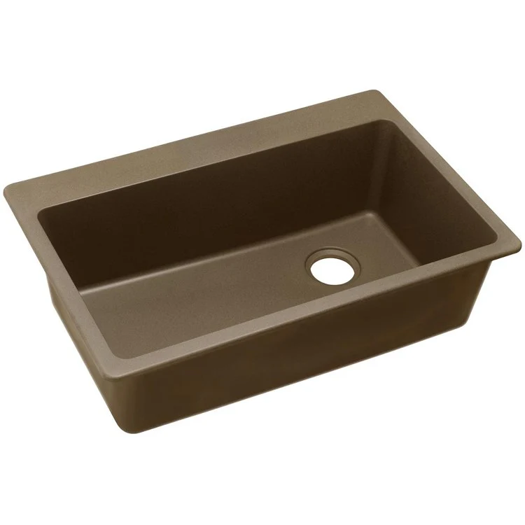 Kitchen Sink Quartz Classic 33 x 22 Inch Single Bowl Putty Drop-In Quartz 9-1/2 Inch - Frankwebs