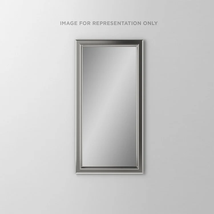 Bathroom Mirror Main Line Bryn Mawr Frame Rectangular 16W x 30H Inch Brushed Black Wall Mount - Frankwebs