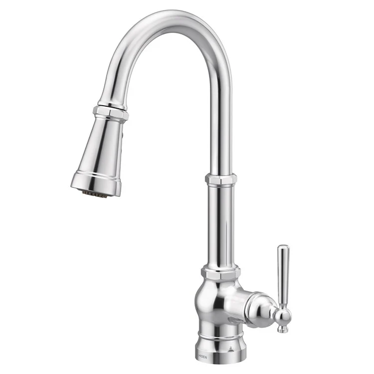 Kitchen Faucet Paterson 1 Lever ADA Chrome High Arc 360DEG 1 Hole 1.5 Gallons per Minute - Frankwebs