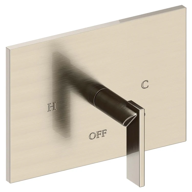 Pressure Balance Valve Trim Metro Rectangle 1 Lever Antique Nickel ADA Depth 3-1/2 Inch - Frankwebs