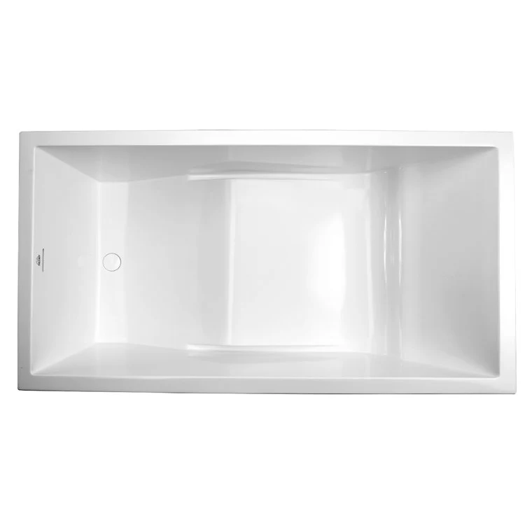 Soaking Tub Metro Collection Pacific 63 x 33 Inch Freestanding Tub Only End Biscuit Hydroluxe SS - Frankwebs