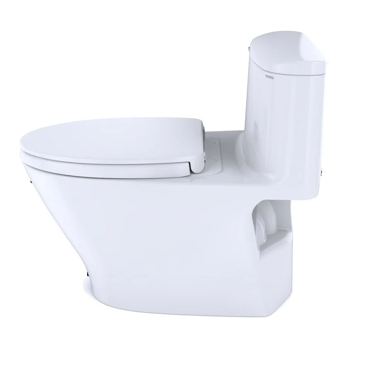 Toilet Nexus 1 Pieces Universal Height Washlet Ready Cotton Elongated ADA 27 Inch 1.28 Gallons per Flush Left Hand Chrome Soft Close - Frankwebs