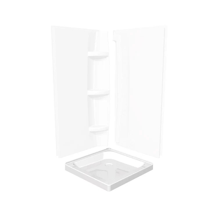 Shower Base Square Corner Left or Right White 32 x 32 Inch Acrylic - Frankwebs