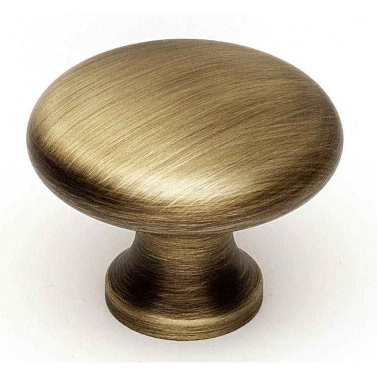 Knob I Collection Round Polished Antique Brass 1-1/4 Inch 1 Inch 5/8 Inch - Frankwebs