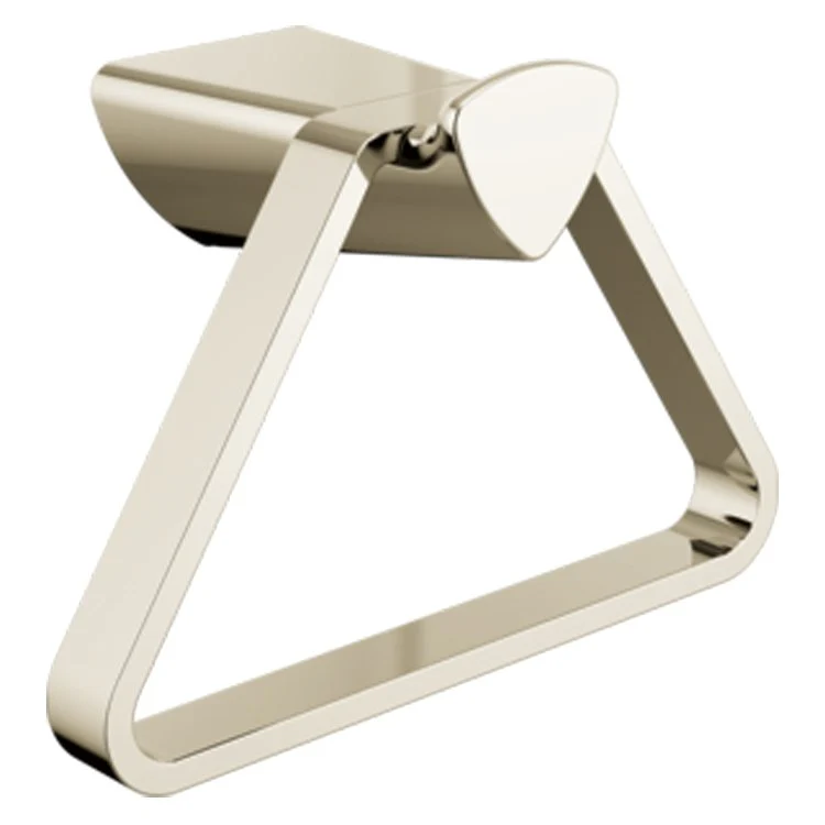Towel Ring Zura 7 Inch Triangular Closed Brilliance Champagne Bronze Zinc - Frankwebs