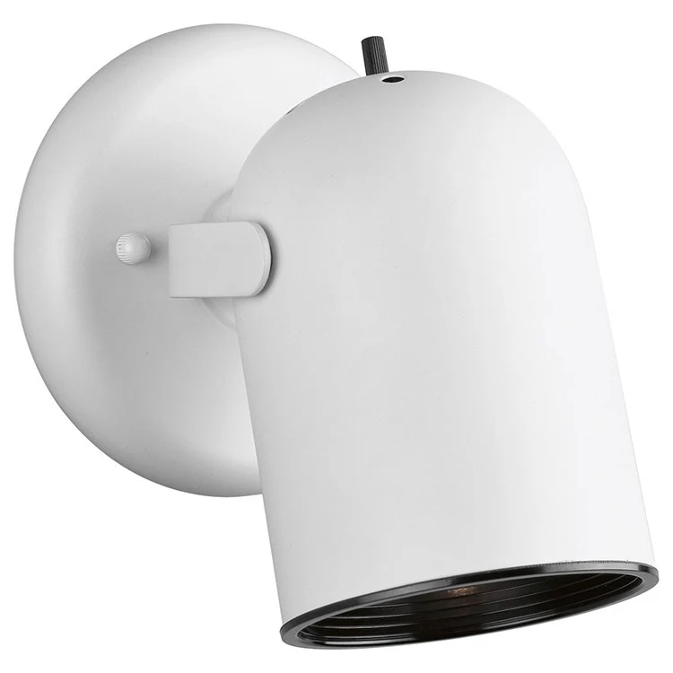 Directional Single-Light Round Back Wall/Ceiling Light with Switch - Frankwebs