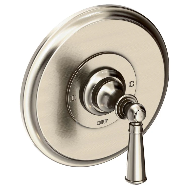Pressure Balance Valve Trim Sutton Round 1 Lever Satin Brass PVD ADA Depth 4 Inch - Frankwebs