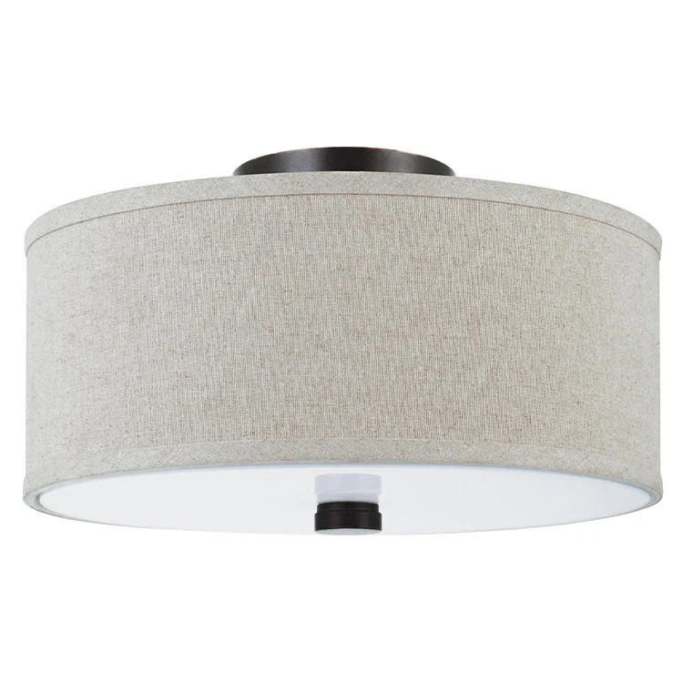 Dayna Two-Light Convertible Flush/Semi-Flush Mount Ceiling Fixture - Frankwebs