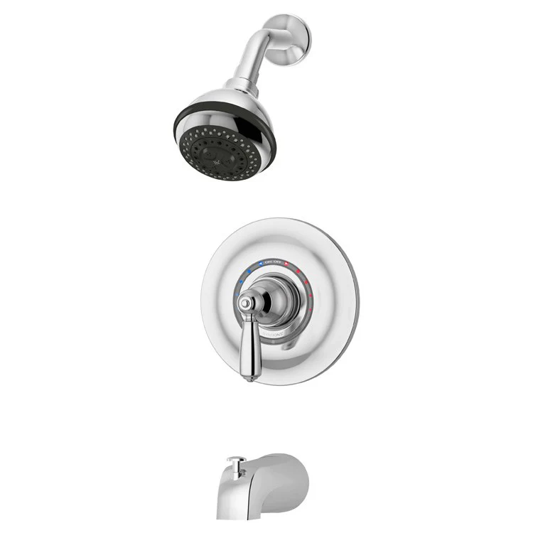 Tub and Shower Trim Allura Round 1 Lever Polished Chrome ADA 1.5 Gallons per Minute - Frankwebs