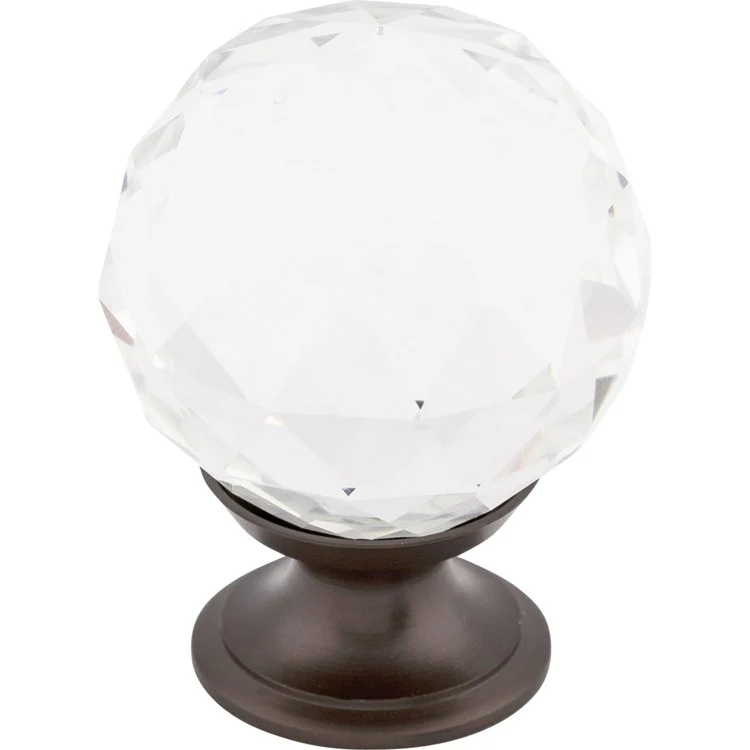 Knob Crystal Clear for Decorative Hardware Brushed Satin Nickel Brass 1-3/8 Inch 1-3/4 Inch - Frankwebs