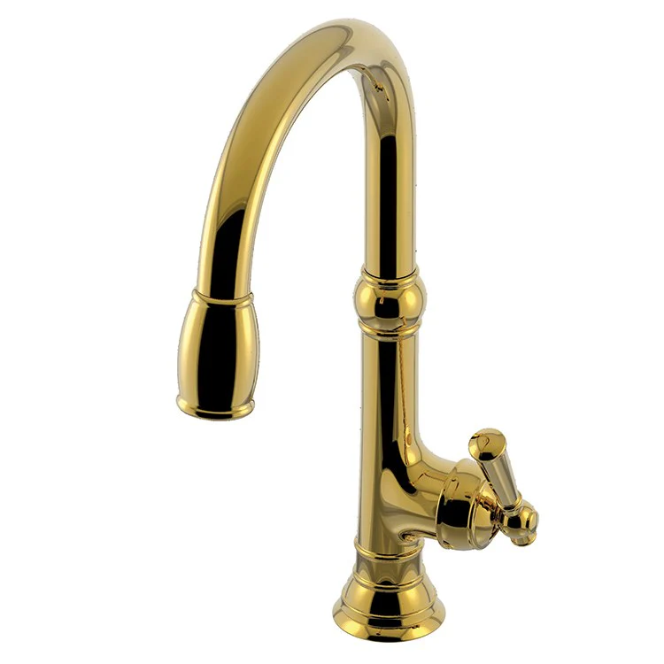 Kitchen Faucet Jacobean 1 Lever ADA Midnight Chrome Pull Down Spout Height 9-4/5 Inch 1.8 Gallons per Minute - Frankwebs