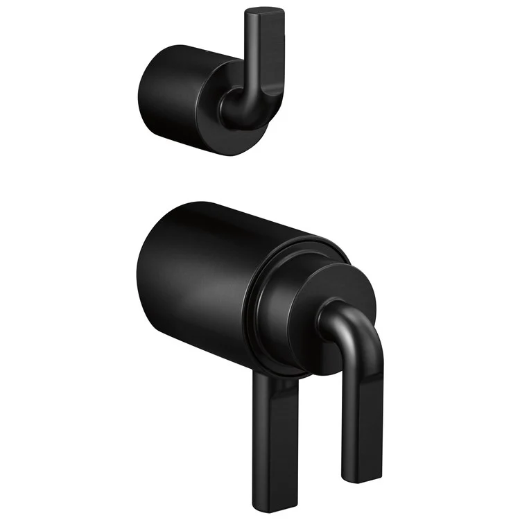 Handle Kit Litze Zinc 2 Notch Lever Matte Black ADA for TempAssure Thermostatic Valve with Integrated Diverter Trim - Frankwebs