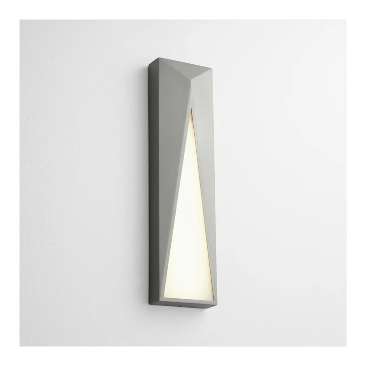 Elif Single-Light Outdoor Wall Sconce - Gray - Frankwebs