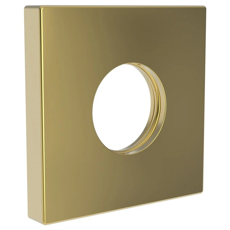 Shower Arm Flange Square Midnight Chrome 2-1/2 Inch Brass - Frankwebs