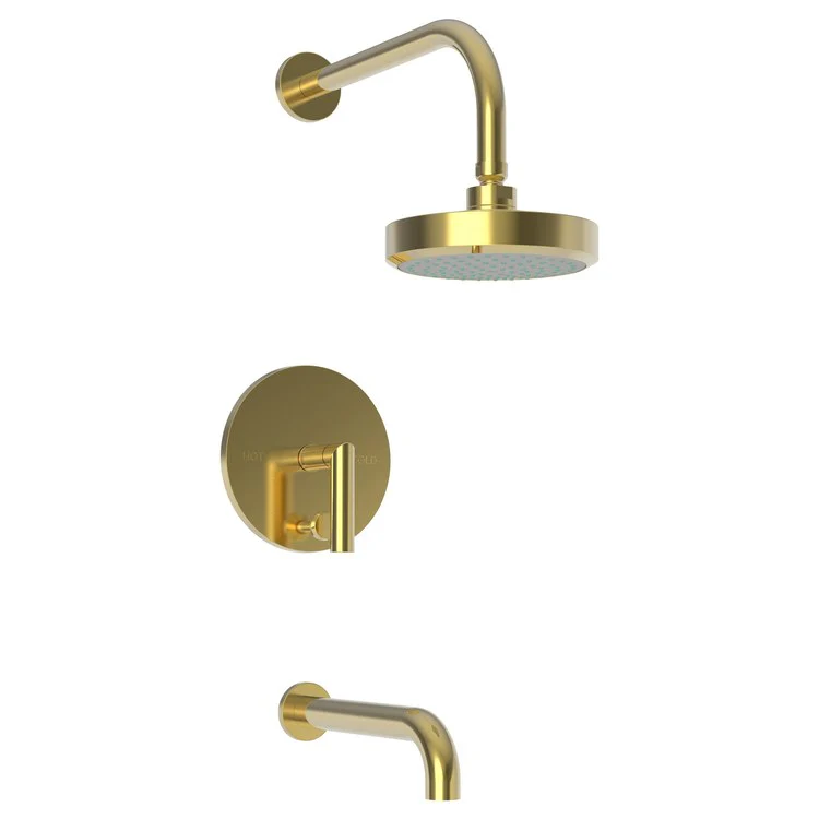 Pavani Pressure Balance Tub/Shower Trim with Lever Handle - Satin Bronze PVD - Frankwebs
