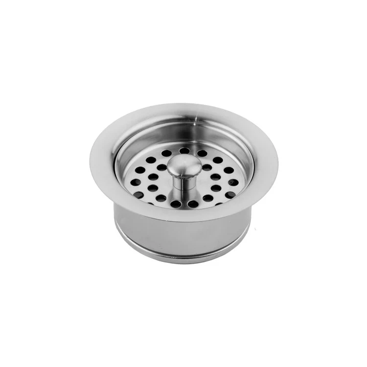 Disposal Flange with Strainer Satin Nickel 3-1/2 Inch Brass for Continuous Feed Disposals 1-3/4 Inch Fits ISE/Kenmore/Kitchen Aid/Maytag and Franke FWDJ Models - Frankwebs