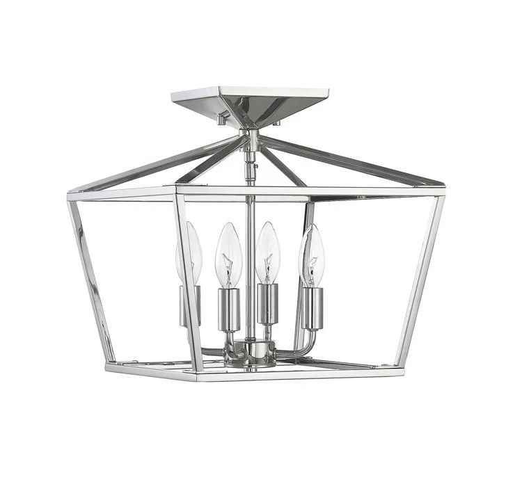 Townsend Four-Light Semi-Flush Mount Ceiling Fixture - Frankwebs