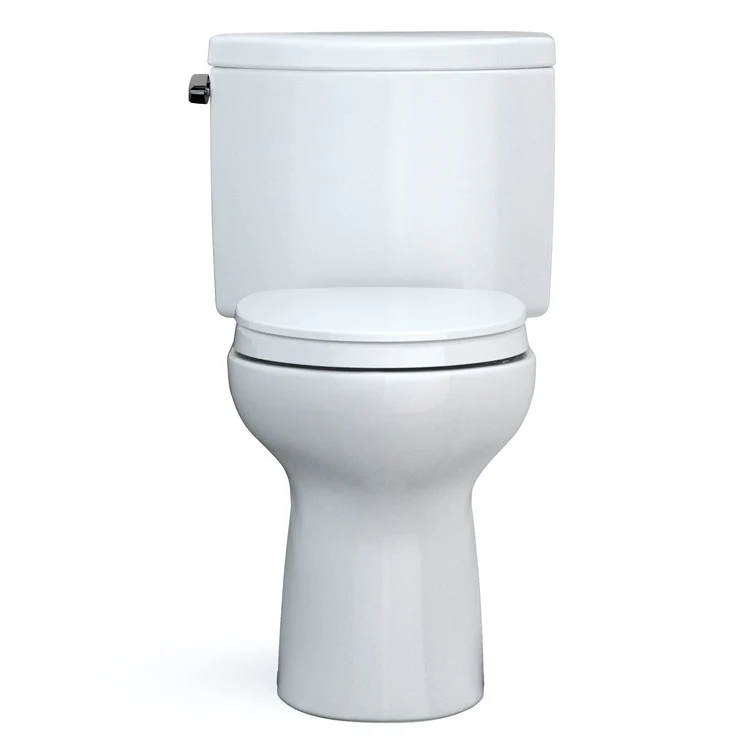 Toilet Drake II 2 Pieces Universal Height Cotton Elongated ADA 30 Inch 1.28 Gallons per Flush Left Hand Chrome Soft Close - Frankwebs