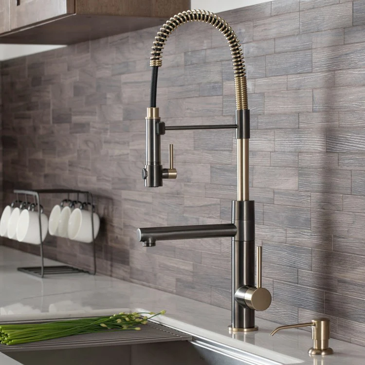 Artec Pro 2-Function Commercial-Style Pre-Rinse Kitchen Faucet with Pull Down Spring Spout and Pot Filler - Frankwebs
