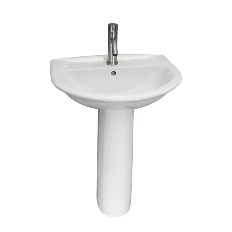 Pedestal Lavatory Karla 650 White Round - Frankwebs