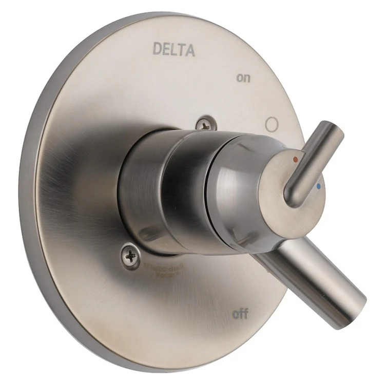 Valve Trim Trinsic Monitor 17 with Volume Control and Temperature Control 2 Lever Matte Black ADA for MultiChoice Universal Rough-In Valve R10000 Series - Frankwebs