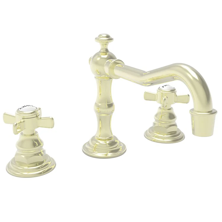 Lavatory Faucet Fairfield Widespread 8 to 20 Inch Spread 2 Cross ADA Satin Brass PVD 1.2 Gallons per Minute Brass Spout Height 3-5/16 Inch - Frankwebs