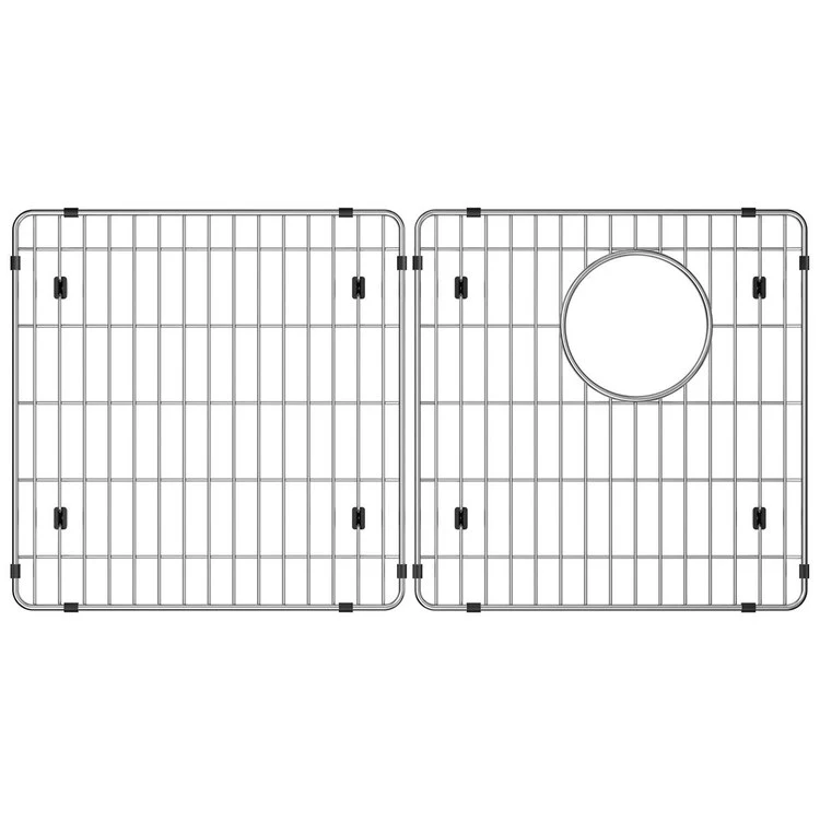 Sink Grid Bottom Grid 28.5 x 14.5 Inch Stainless Steel for Fits Bowl Size 30-5/16x16-13/32 Inch Bowls with Rear Right Drain Opening - Frankwebs