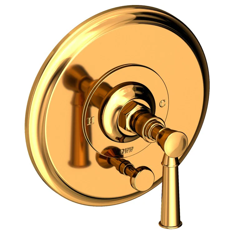 Vander Pressure Balance Tub/Shower Valve Trim Only with Lever Handle - Aged Brass - Frankwebs