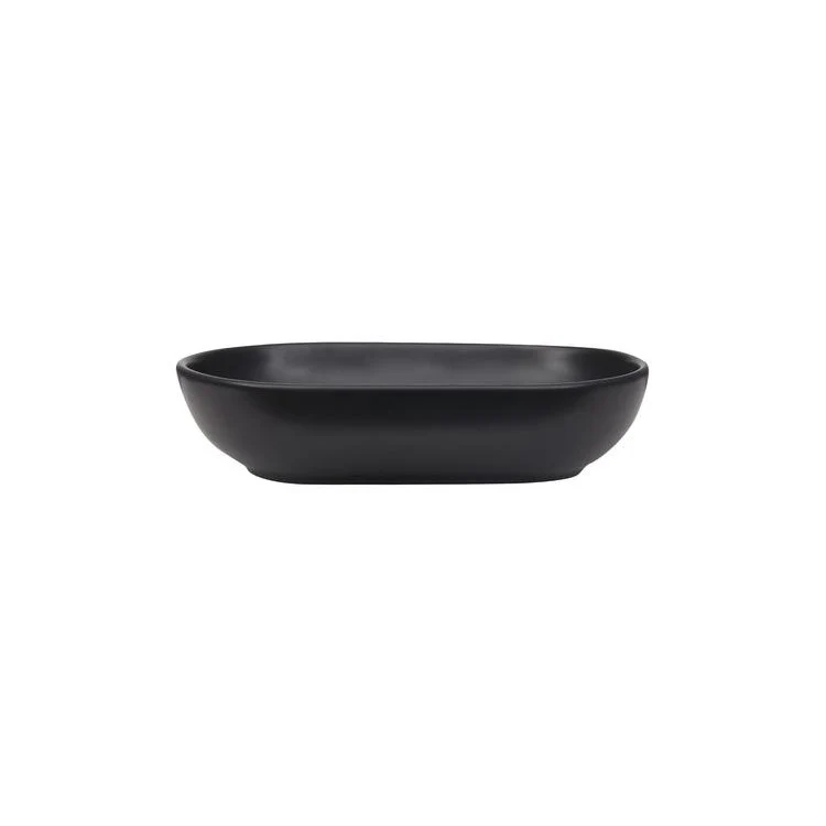 Vessel Harmony Above Counter Oval 21-3/4 Inch Matte Black Vitreous China - Frankwebs