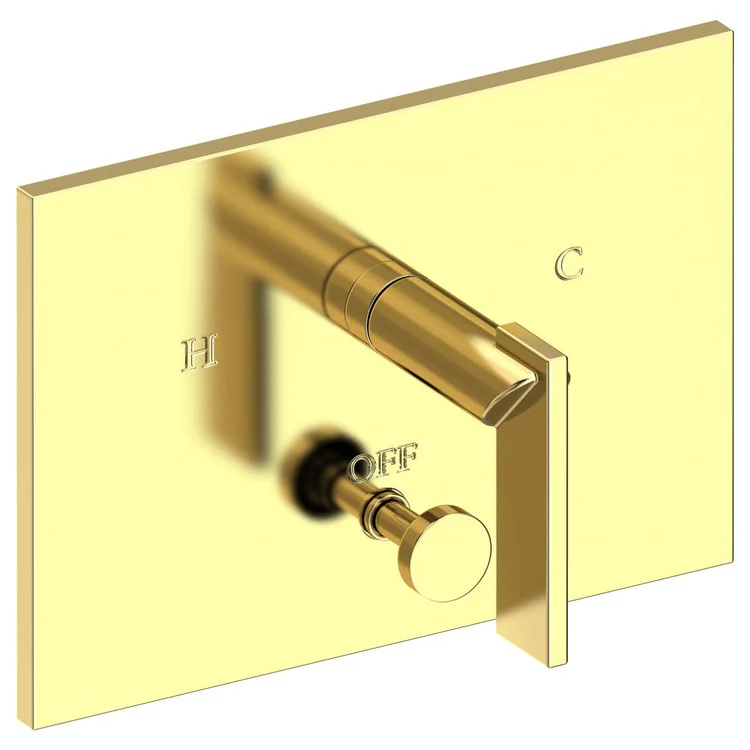 Metro Pressure Balance Tub/Shower Valve Trim Only with Lever Handle - Satin Brass PVD - Frankwebs
