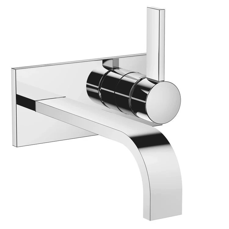 Lavatory Faucet MEM Wall Mount Mixer 1 Lever ADA WaterSense Chrome 1.2 Gallons per Minute Less Drain 2 Hole - Frankwebs