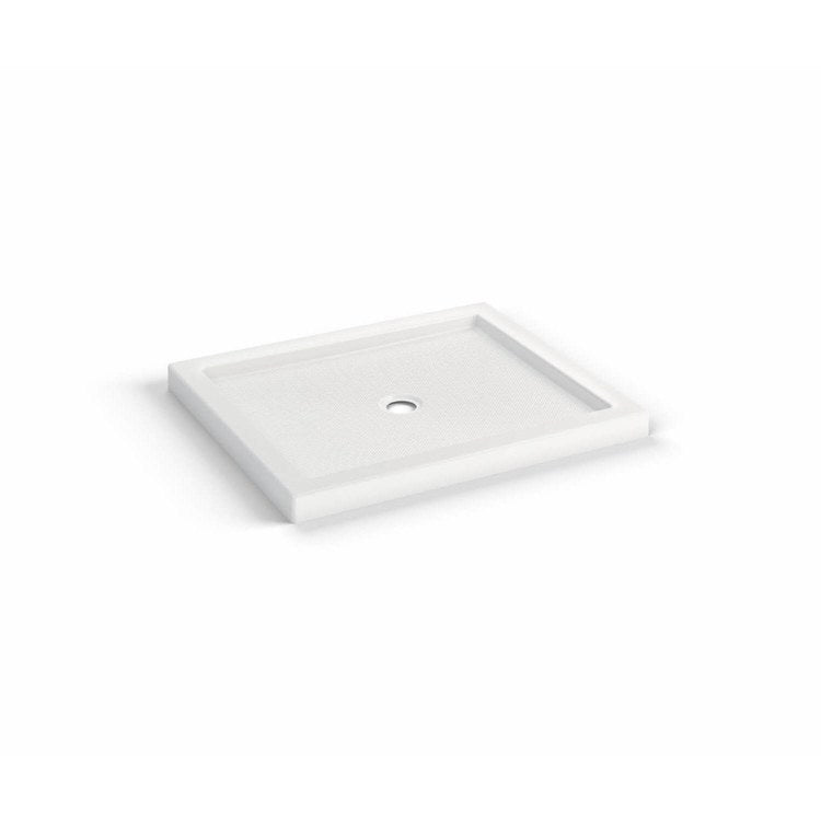 Shower Base B3 Corner Left Stabili-T Round Drain White 42 x 36 Inch Acrylic - Frankwebs