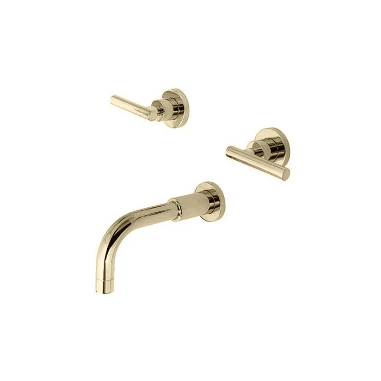 Tub Filler Trim East Linear Wall Mount 2 Lever Antique Nickel ADA 7-7/8 Inch Spread - Frankwebs