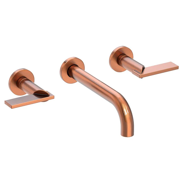 Priya Two Handle Wall-Mount Bathroom Faucet - Antique Nickel - Frankwebs