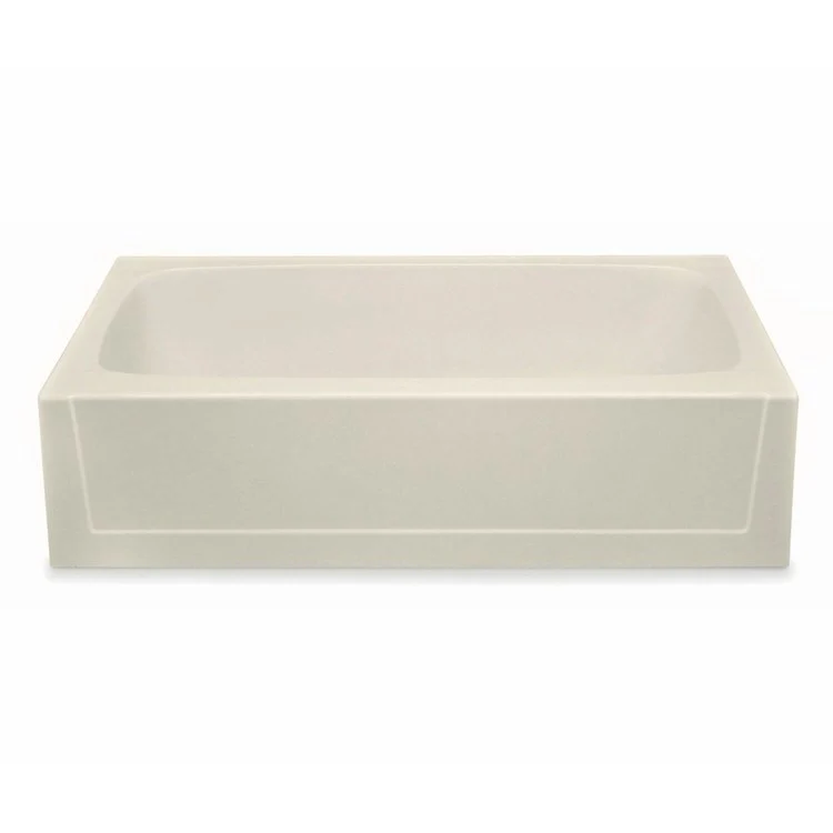 Soaking Tub Alcove Right Drain Bone Rectangle 50 Gallons 60 x 30 x 18 Inch - Frankwebs