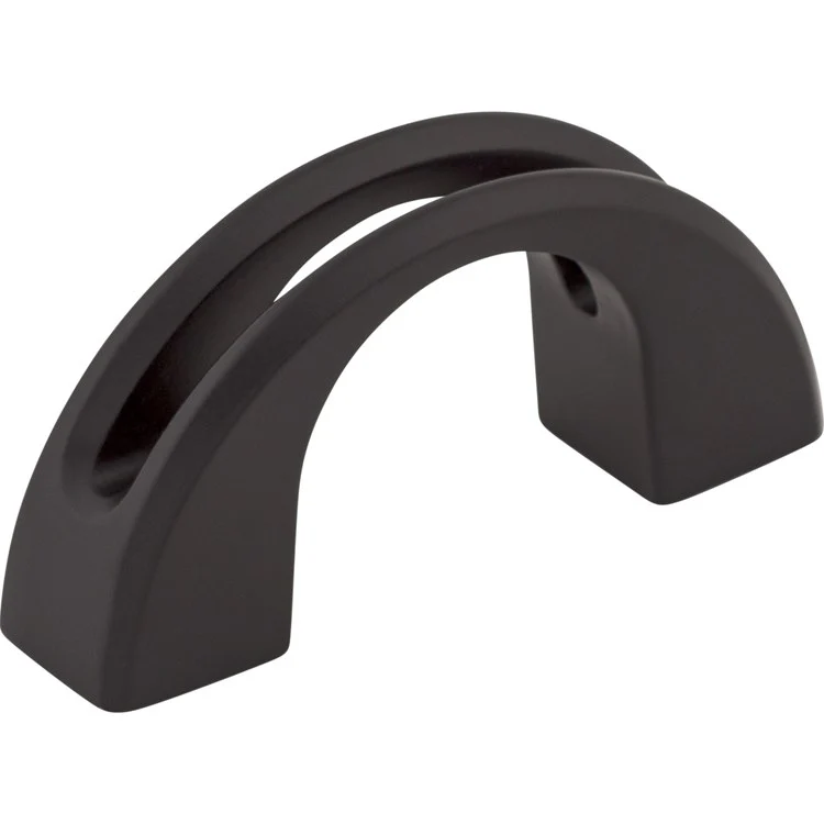 Pull Mercer Tango U Finger Flat Black Zinc Alloy 1-1/4 Inch - Frankwebs